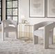 Jofran Inc. Gwen Gray Open-Back Upholstered Chair-1