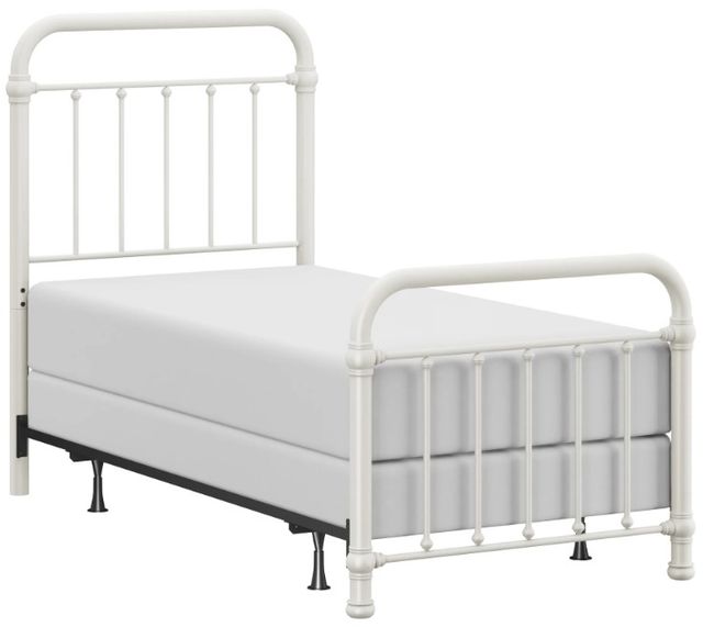 HH2 Home Kirkland White Twin Metal Rod Bed-0