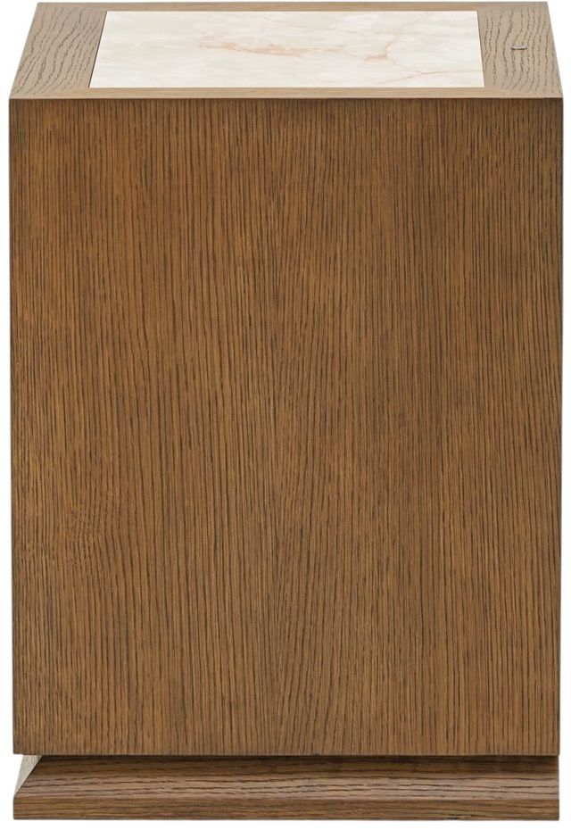 Michael Amini® Portrait Sienna Brown 1-Drawer Nightstand with LED Lights-4
