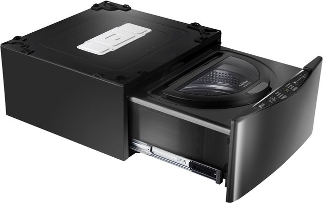 LG SideKick™ 27" Black Stainless Steel Laundry Pedestal Washer-2
