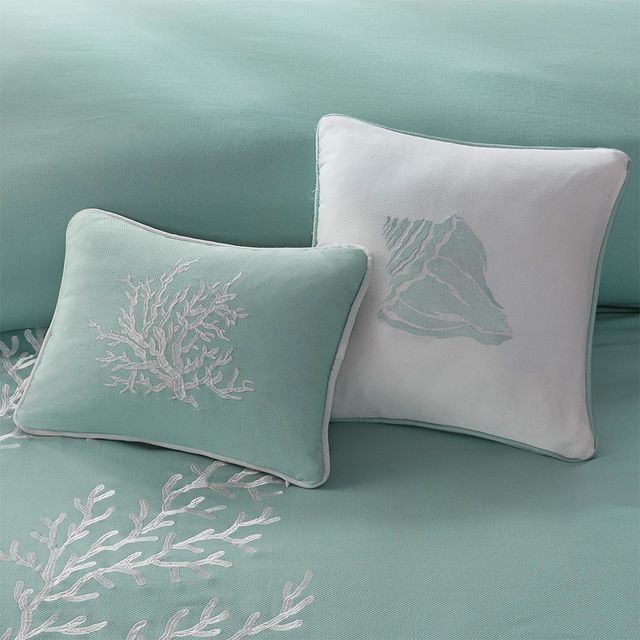 Olliix by Harbor House Coastline Ivory Square Pillow-1