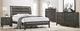 American Wholesale Furniture Grant Sherwin Williams Graphite Twin Panel Bed-1