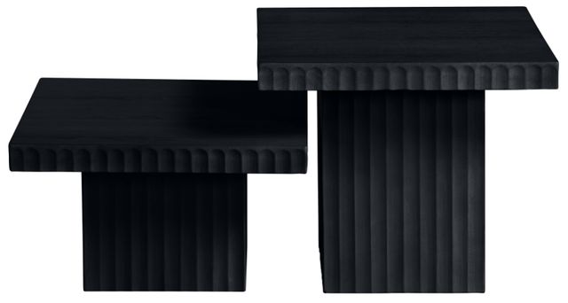 Meridian Furniture Spencer 2-Piece Black Square Occasional Table Set-1