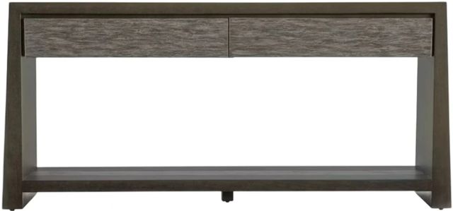 Hooker® Furniture Commerce and Market Kubrick Dark Wood Console Table-2