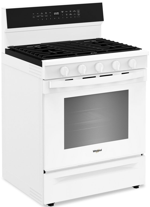 Whirlpool® 30" White Freestanding Gas Range with Air Cooking Technology-3
