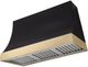 AGA Marquee 48" Matte Black Wall Mounted Range Hood  with Brushed Brass Trim-0