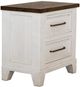 International Furniture Direct Stoa White Nightstand-0