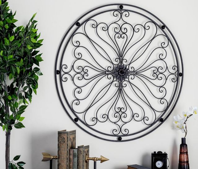 Deco Marche Bronze Scroll Wall Decor-2