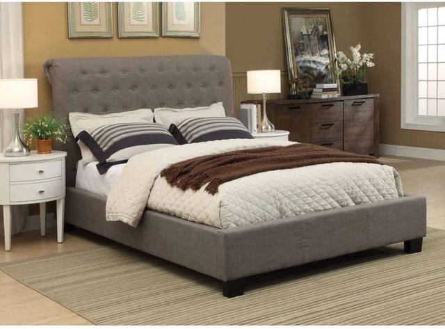 Modus Furniture Geneva Royal Dolphin California King Tufted Platform Bed-1