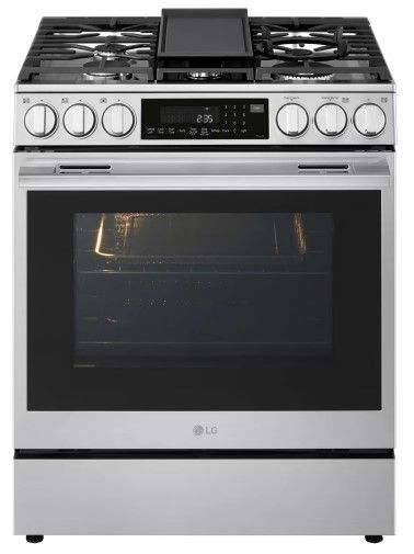 LG 30" PrintProof® Stainless Steel Slide-In Gas Range-0