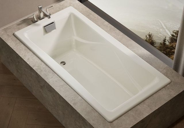  KOHLER® Tea-for-Two® Biscuit 72" x 36" Drop-In Bath-3