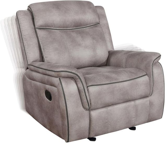 Coaster® Lawrence Taupe Glider Recliner-1