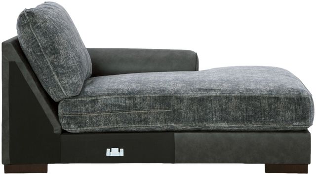 Signature Design by Ashley® Larkstone 2-Piece Pewter Right-Arm Facing Loveseat Sectional and Chaise-2