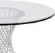 Armen Living Calypso Glass Top Dining Table with Stainless Steel Base-4