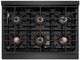 ZLINE Paramount 36" 5.2 cu. ft. Black Satin Stainless Steel Paramount Dual Fuel Range with 6 Burner DuoPro™ Cooktop and Electric Convection Oven-2