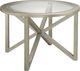 Brassex Inc. Bella Glass Top Dining Table with Neutral Base-0