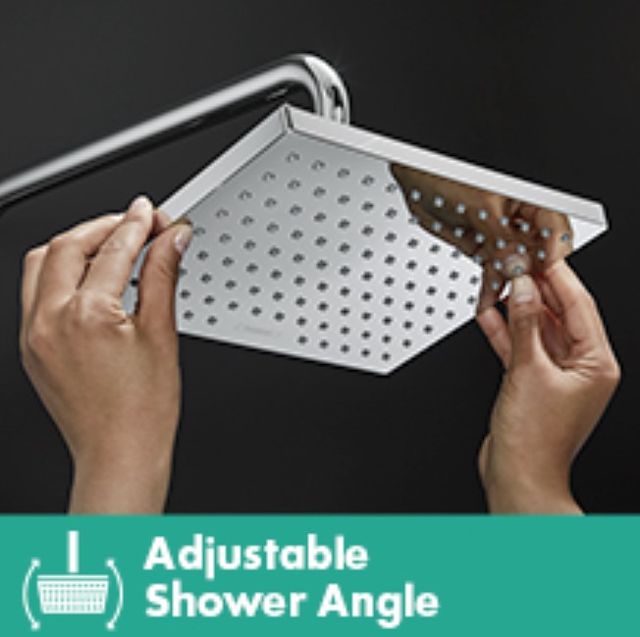 Hansgrohe Vernis Blend Matte Black 9" Showerhead-4