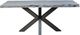 Moe's Home Collection Edge Gray Small Dining Table with Iron Base-1