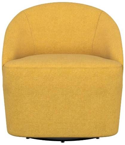 Coaster®  Leon Black/Mustard Yellow Swivel Chair -1