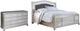 Signature Design by Ashley® Coralayne 2-Piece Silver California King Panel Bed Set-0
