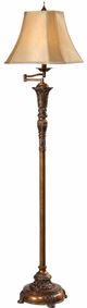 Crestview Collection Tyler Oriental Gold Floor Lamp-0