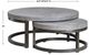 Uttermost® Aiyara 2-Piece Taupe Wash Nesting Coffee Table Set with Black Base-3