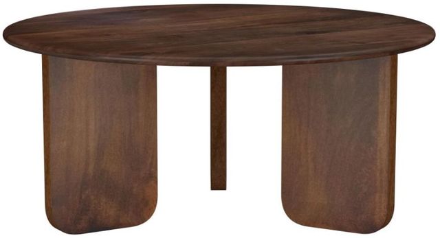 Coaster® Dale Brown Round Coffee Table-0