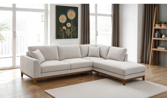 Furniture of America® Watton Light Gray Right Chaise Sectional-4