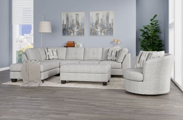 Emerald Home Myles 2-Piece Gray Sectional and Chaise-1
