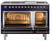 Ilve® Nostalgie II Series 48" Midnight Blue Pro Style Dual Fuel Range-2