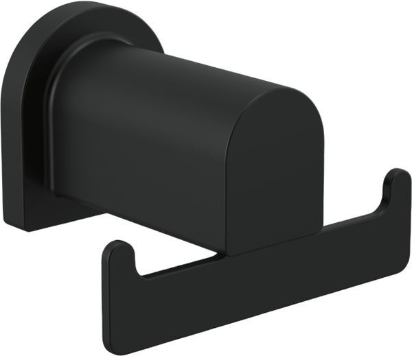 PEERLESS® Xander® Matte Black Double Robe Hook-0