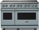 Viking® 5 Series 48" Novembery Sky Pro Style Induction Range with Polished Chrome Trim-0