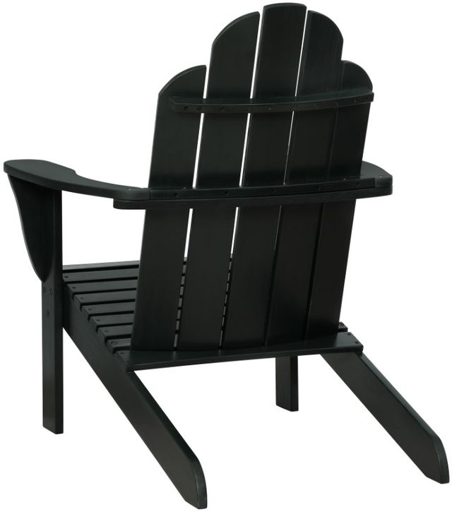 Linon Adirondack Black Wooden Outdoor Chair-4