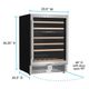 Avanti® 24" Stainless Steel Dual-Zone Freestanding Wine Cooler-3