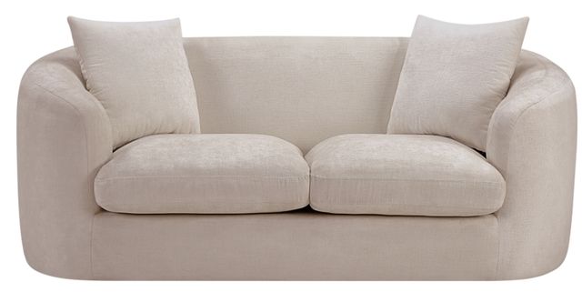 Meridian Furniture Penelope Beige Chenille Fabric Loveseat-1