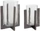 Signature Design by Ashley® Garekton 2-Piece Clear/Pewter Candle Holder-0