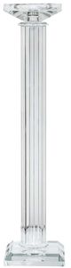 A & B Home Clear Lead Crystal Candle Holder-1