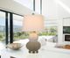 Cal® Lighting & Accessories Aigio 2-Piece Grey/White Ceramic Table Lamp Set-1