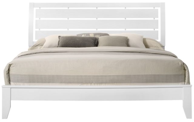 Crown Mark Evan White King Panel Bed-4