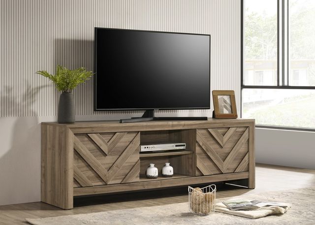 Crown Mark Valor Light Brown TV Stand-1