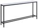 Renwil® Bodin Natural White Console Table with Matte Black Base -0