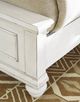 Benchcraft® Kanwyn Whitewash California King Upholstered Panel Bed-4