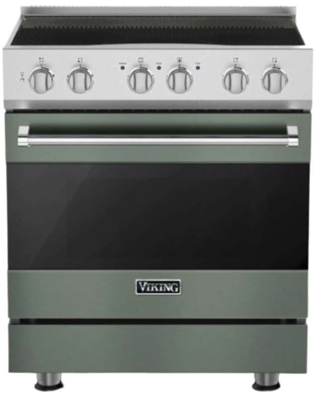 Viking® 3 Series 30" Eucalyptus Pro Style Induction Range-0
