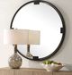 Uttermost® Cornelia Dark Bronze Round Mirror-1