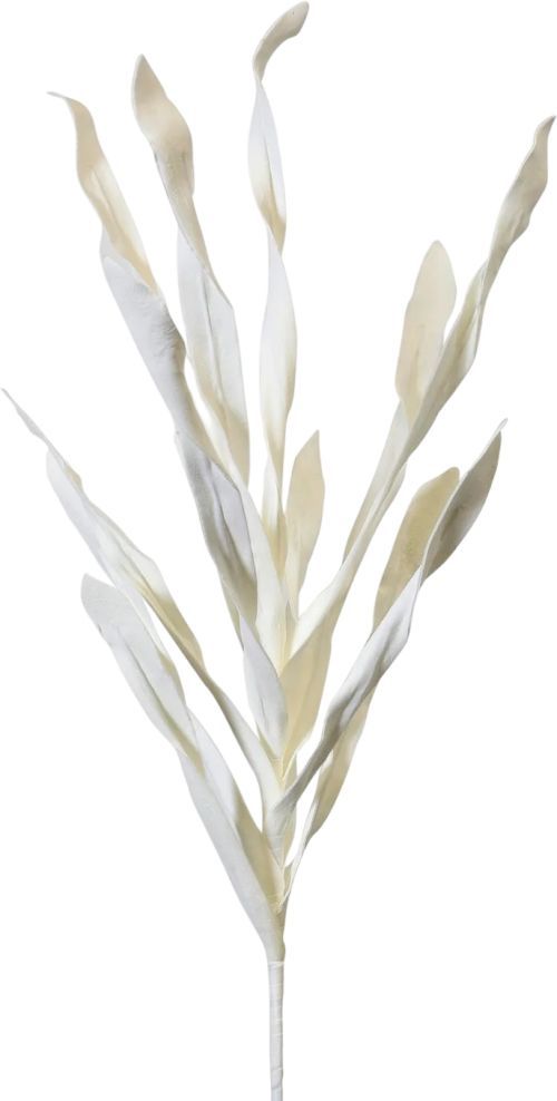Harp & Finial® White Reed Stem White Foam Floral-0