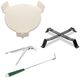 Big Green Egg® Large Egg 19" Green Freestanding Charcoal Grill with Built-In Kit-1