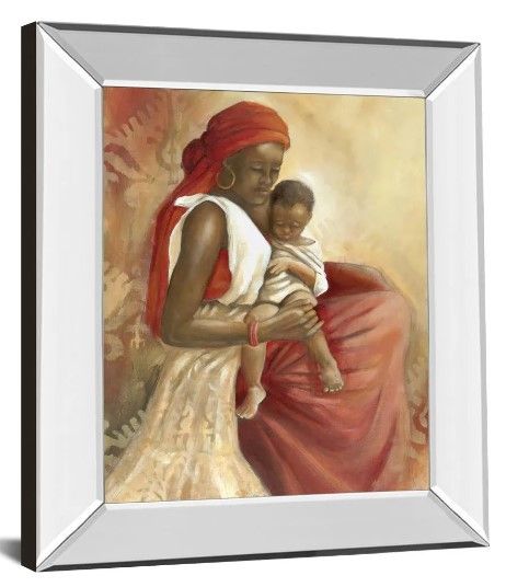 Classy Art Beauty of Love I by Carol Robinson Mirror Framed Wall Art-1