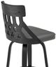 Armen Living Crux Gray 26" Swivel Counter Stool-3