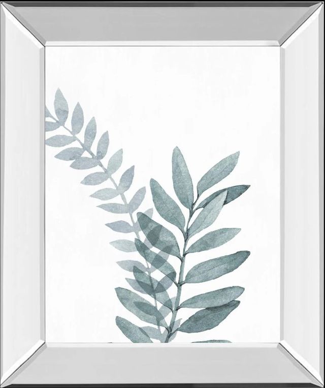 Classy Art Blue Botanical Wash II by Conrad Knutsen Mirror Framed Wall Art-0