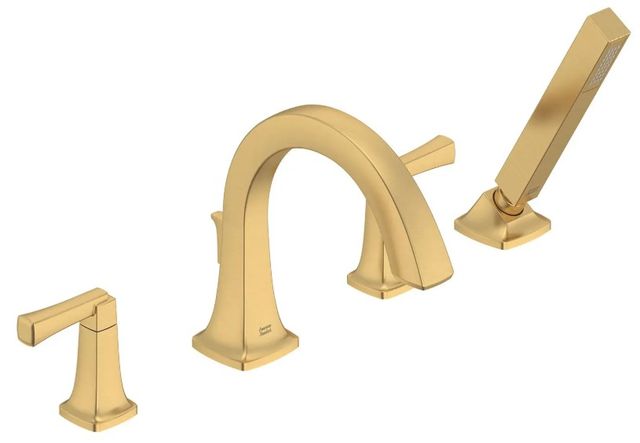American Standard Townsend® Brushed Cool Sunrise Bathtub Faucet With Lever Handles and Personal Shower for Flash® Rough-In Valve-0